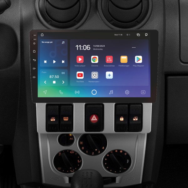 Штатна магнітола SIGMA PRO 9432 ANDROID 10 4+32 Gb 4G DSP Renault Logan 1 2004-2009 9