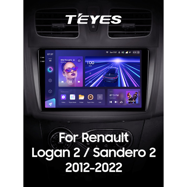 Штатна магнітола Teyes CC3 6+128 Gb з коловим оглядом 360° Renault Logan 2 2012-2022 Sandero 2 2013-2022 (F1) (A) 9