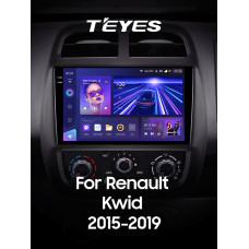 Штатна магнітола Teyes CC3 6+128 Gb з коловим оглядом 360° Renault KWID 2015-2019 9" 2k (L1)