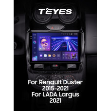 Штатная магнитола Teyes CC3 2k 4+64 Gb Renault Duster 2015-2021 / LADA Largus 2021 (F2) 9″
