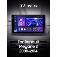 Штатная магнитола Teyes CC3 2k 4+64 Gb Renault Megane 3 2008-2014 9″