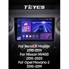 Штатная магнитола Teyes CC3 2k 4+32 Gb для Renault Master 2010-2019 / Nissan NV400 2010-2020 / Opel Movano 2 2010-2019 (F1) 10″
