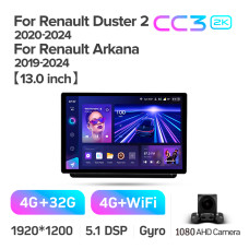 Штатна магнітола Teyes CC3 4+32 Gb Renault Arkana 2019-2023 (F2) 13" 2k