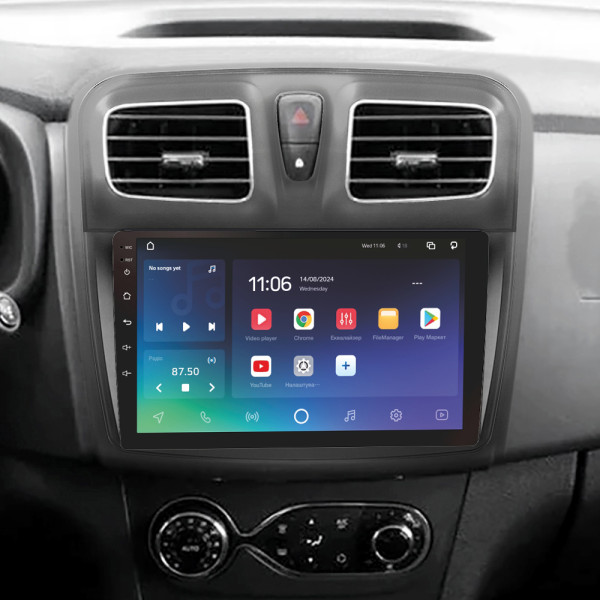 Штатна магнітола SIGMA PRO 9432 ANDROID 10 4+32 Gb 4G DSP Renault Logan 2 2012-2022 Sandero 2 2013-2022 (F1) (A) 9