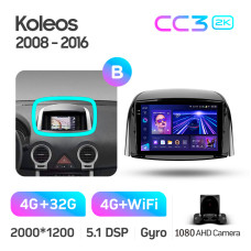 Штатная магнитола Teyes CC3 2k 4+32 Gb Renault Koleos 2008-2016 (A) 9″