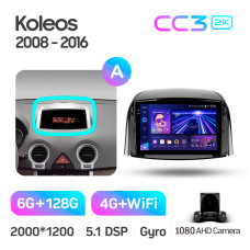 Штатная магнитола Teyes CC3 2k 6+128 Gb Renault Koleos 2008-2016 (A) 9″