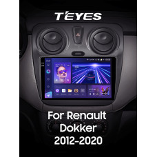 Штатная магнитола Teyes CC3 2k 6+128 Gb 360° Renault Dokker 2012-2020 9″
