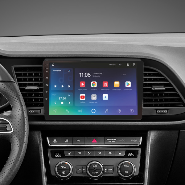 Штатна магнітола SIGMA PRO 9432 ANDROID 10 4+32 Gb 4G DSP Seat Leon 3 2012-2020 (F3) 9