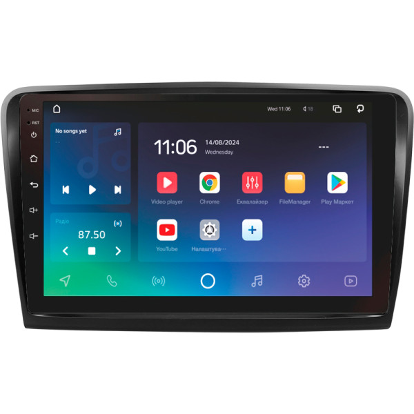Штатна магнітола SIGMA PRO 10432 ANDROID 10 4+32 Gb 4G DSP Skoda Superb 2 B6 2008-2015 10
