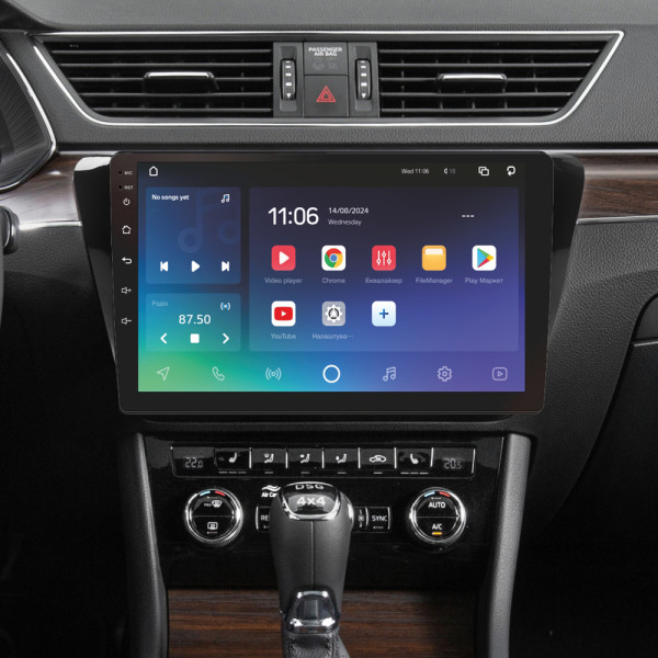 Штатна магнітола SIGMA PRO 10432 ANDROID 10 4+32 Gb 4G DSP Skoda Superb 3 2015-2019 10
