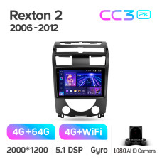 Штатна магнітола Teyes CC3 4+64 Gb SsangYong Rexton Y250 II 2 2006 - 2012 10" 2k (L1)