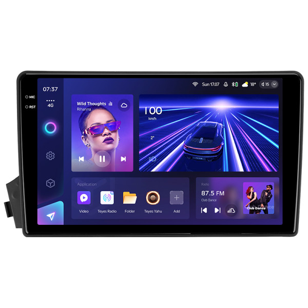 Штатная магнитола Teyes CC3 2k 6+128 Gb 360° SsangYong Actyon C100 2005-2011 9″