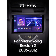 Штатная магнитола Teyes CC3 2k 4+32 Gb SsangYong Rexton Y250 2 2006-2012 10″