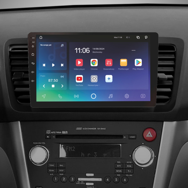 Штатна магнітола SIGMA PRO 9432 ANDROID 10 4+32 Gb 4G DSP Subaru Outback 3 Legacy 4 2003-2009 9