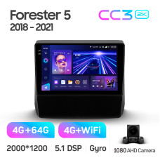 Штатная магнитола Teyes CC3 2k 4+64 Gb Subaru Forester 5 2018-2023 9″