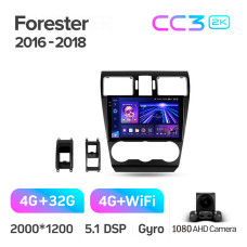 Штатна магнітола Teyes CC3 4+32 Gb Subaru Forester SJ 2015-2018 9" 2k