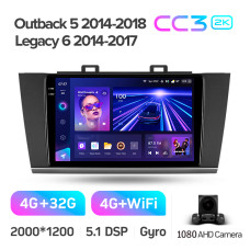 Штатная магнитола Teyes CC3 2k 4+32 Gb Subaru Outback 5 2014-2018, Legacy 6 2014-2017 9″
