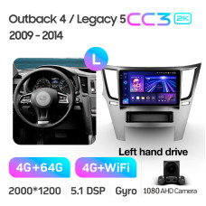 Штатная магнитола Teyes CC3 2k 4+64 Gb Subaru Outback 4/Legacy 5 2009-2014 9″