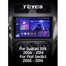 Штатная магнитола Teyes CC3 2k 4+64 Gb Suzuki SX4 1 2006-2014 9″