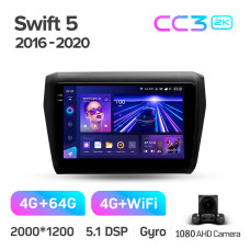 Штатна магнітола Teyes CC3 4+64 Gb Suzuki Swift 5 2016-2020 9" 2k
