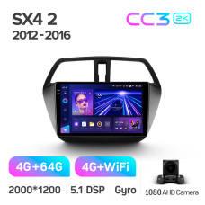 Штатная магнитола Teyes CC3 2k 4+64 Gb Suzuki SX4 2 S-Cross 2012-2016 9″