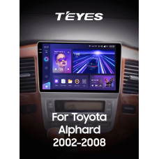 Штатная магнитола Teyes CC3 2k 6+128 Gb Toyota Alphard 1 H10 2005-2008 (F2) 9″