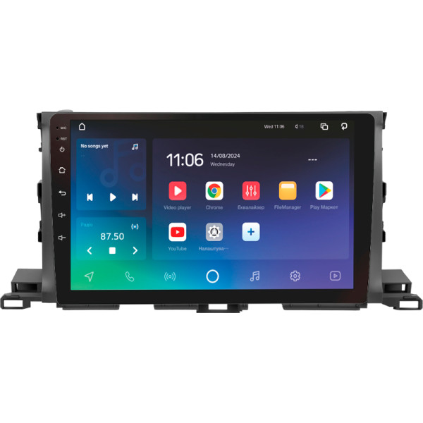 Штатная магнитола Sigma Pro 10464 4+64 Gb Toyota Highlander 3 XU50 2013-2018 10″