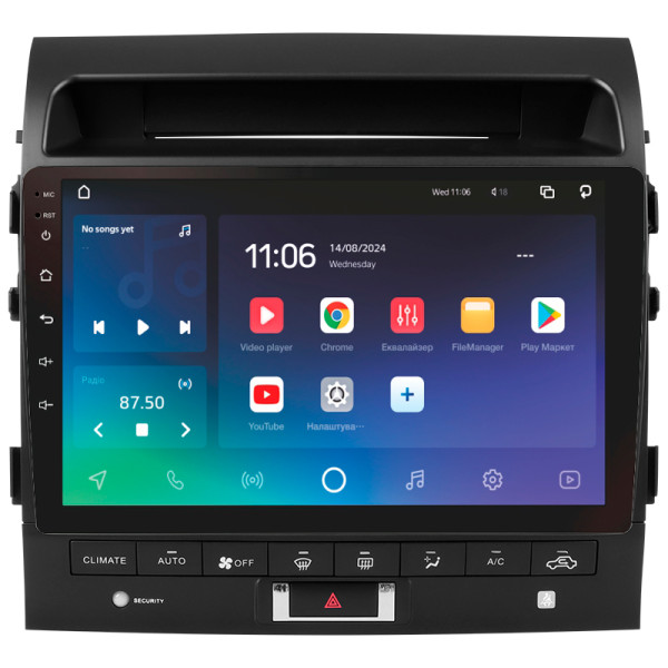 Штатна магнітола SIGMA PRO 10464 ANDROID 10 4+64 Gb 4G DSP Toyota Land Cruiser 11 200 (F3) 2007-2015 (A) 10