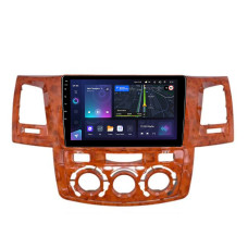 Штатна магнітола Teyes CC3L 4+32 Gb Toyota Fortuner 1 AN50 AN60 HILUX Revo Vigo 2008-2014 brown 9"