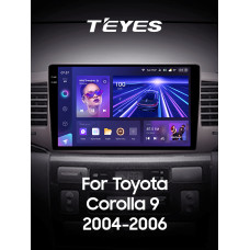 Штатная магнитола Teyes CC3 2k 4+32 Gb Toyota Corolla 9 E120 2004-2006 9″