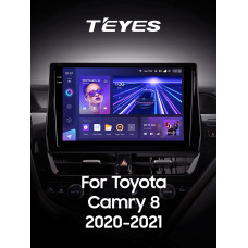 Штатная магнитола Teyes CC3 2k 4+64 Gb Toyota Camry 8 XV70 (1 Din) 2020-2023 10″