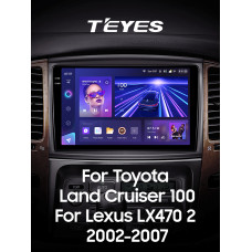 Штатна магнітола Teyes CC3 6+128 Gb з коловим оглядом 360° Toyota Land Cruiser LC 100-B 2002-2007 (B) 10" 2k