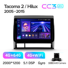 Штатная магнитола Teyes CC3 2k 4+64 Gb Toyota Tacoma 2 N200, Hilux 2005-2015 9″