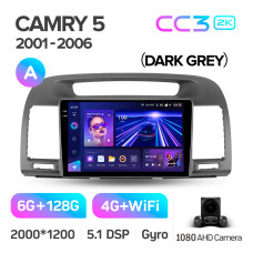 Штатная магнитола Teyes CC3 2k 6+128 Gb Toyota Camry 5 XV 30 2001-2006 (A) 9″