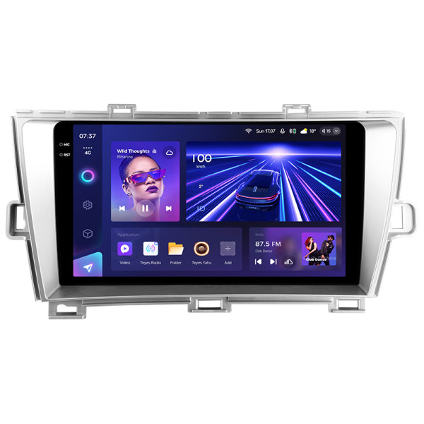Штатная магнитола Teyes CC3 2k 6+128 Gb Toyota Prius XW30 2009-2015 9″
