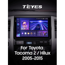 Штатна магнітола Teyes CC3 6+128 Gb з коловим оглядом 360° Toyota Tacoma 2 N200 Hilux 2005-2015 9" 2k (L1)