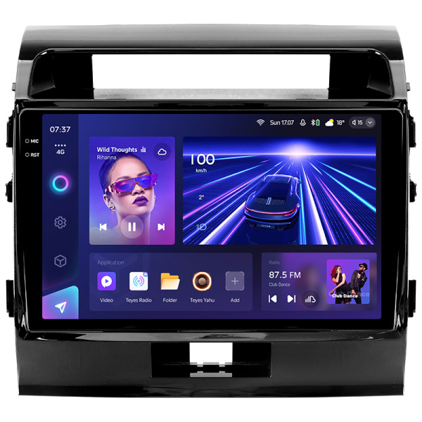 Штатная магнитола Teyes CC3 2k 4+64 Gb Toyota Land Cruiser 200 11 2007-2015 (F1) 10″