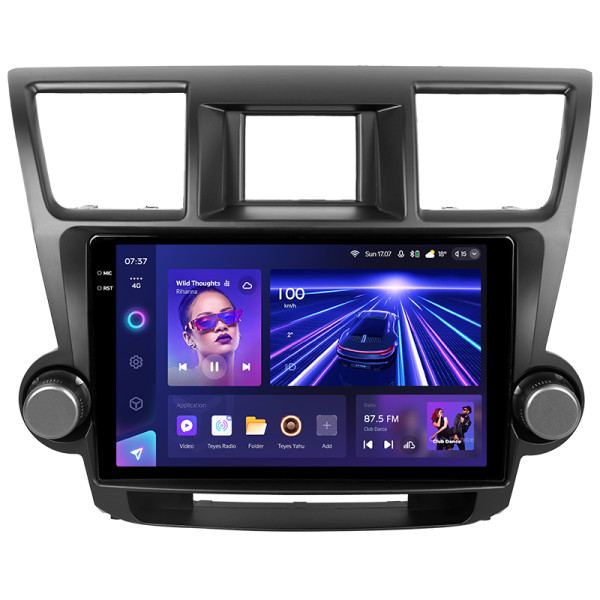 Штатная магнитола Teyes CC3 2k 4+64 Gb Toyota Highlander 2 XU40 2007-2013 (F1) 10″