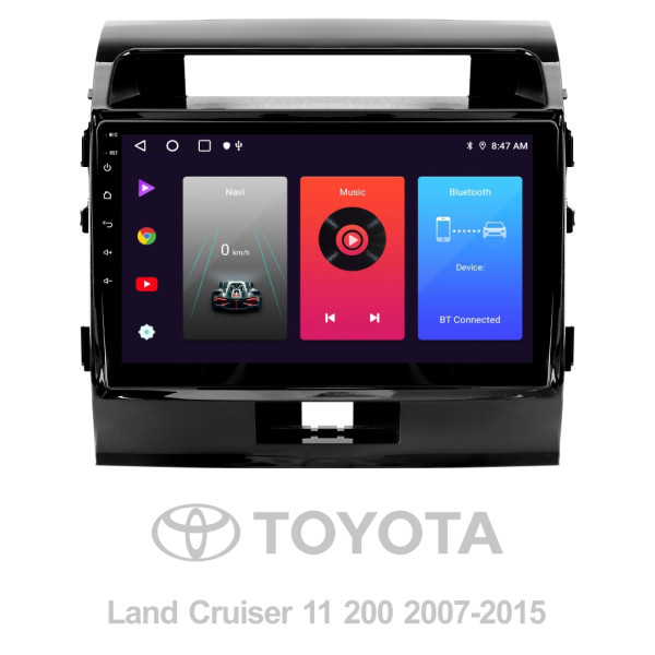 Штатная магнитола Sigma F10216 2+32 Gb Toyota Land Cruiser 200 11 2007-2015 (F1) 10″