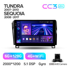 Штатная магнитола Teyes CC3 2k 6+128 Gb Toyota Tundra XK50 2007-2013, Sequoia XK60 2008-2017 10″