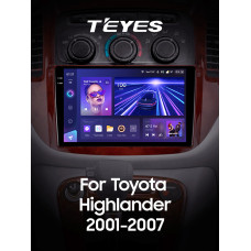 Штатная магнитола Teyes CC3 2k 6+128 Gb Toyota Highlander 1 XU20 2001-2007 9″