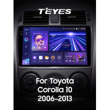 Штатная магнитола Teyes CC3 2k 6+128 Gb Toyota Corolla 10 E140 E150 2006-2013 (B) 9″