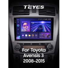 Штатная магнитола Teyes CC3 2k 6+128 Gb Toyota Avensis 3 2008-2015 (F1) 9″