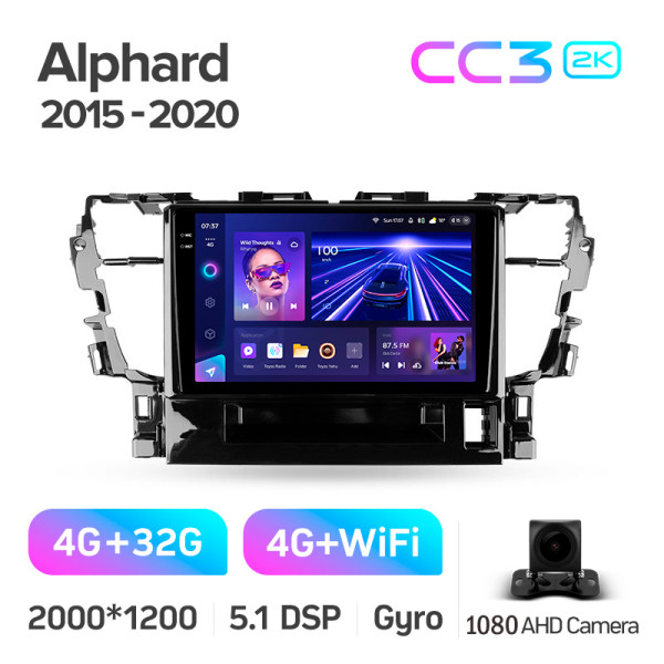 Штатна магнітола Teyes CC3 4+32 Gb Toyota Alphard H30 2015-2020 10