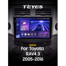 Штатная магнитола Teyes CC3 2k 6+128 Gb 360° Toyota RAV4 3 XA30 2005-2016 (F1) 9″