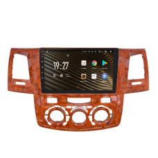Штатна магнітола SIGMA S9432 ANDROID 10 4+32 Gb 4G DSP Toyota Fortuner 1 AN50 AN60 HILUX Revo Vigo 2008-2014 brown 9"