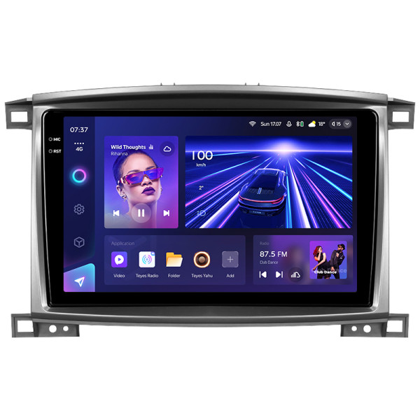 Штатная магнитола Teyes CC3 2k 4+64 Gb Toyota Land Cruiser LC 100-B 2002-2007 (B) 10″