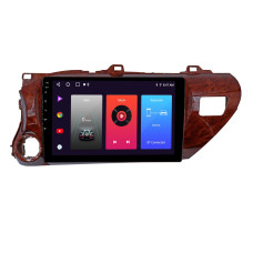 Штатна магнітола SIGMA F10216 ANDROID 10 2+32 Gb Toyota Hilux Pick Up AN120 2015-2020 Mahogany 10"