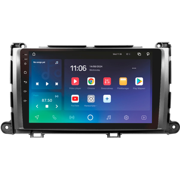 Штатна магнітола SIGMA PRO 9432 ANDROID 10 4+32 Gb 4G DSP Toyota Sienna 3 XL30 2010 - 2014 9
