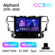 Штатна магнітола Teyes CC3 4+64 Gb Toyota Alphard H30 2015-2020 10" 2k